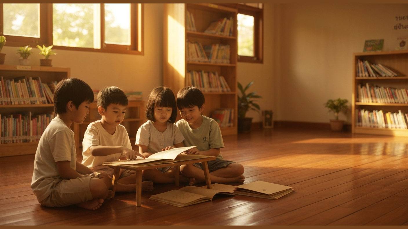 CPALL Junior children at community library